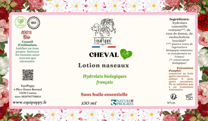 Nettoyant biologique naseaux cheval