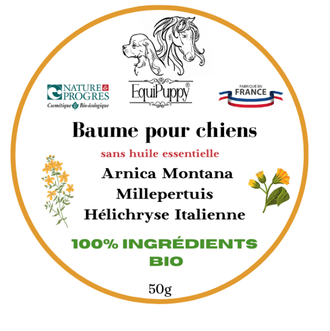 Baume biologique arnica pour chien